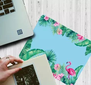 Podloga za miš izvornik tropski flamingo raj - TenStickers