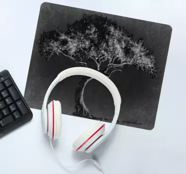 Podloga za miš izvornik umjetnička silueta drveta - TenStickers