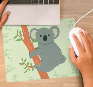 Podloga za miš izvornik veseli koala penjač - TenStickers