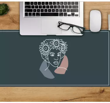 Podloga za miš izvornik Žena s suncokretima - TenStickers