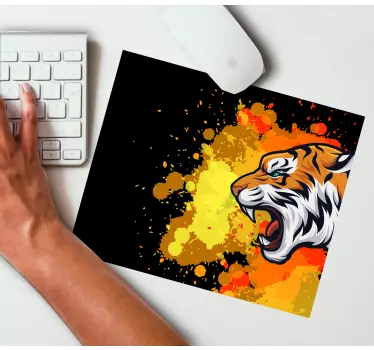 Podloga za miš izvornik živahna tigrova glava - TenStickers