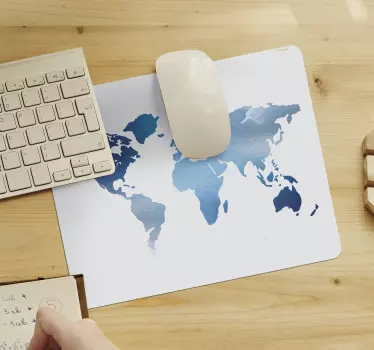 Podloga za miš karta svijeta chic global map - TenStickers
