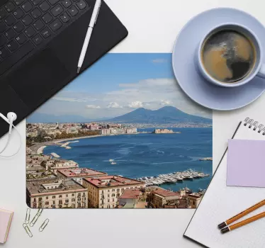 Podloga za miš karta svijeta coastal view port - TenStickers
