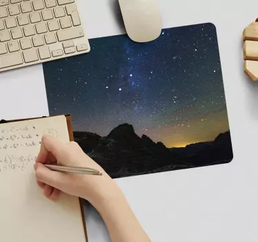 Podloga za miš karta svijeta pogledu zvjezdanih planina - TenStickers