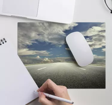 Podloga za miš karta svijeta scena ceste - TenStickers