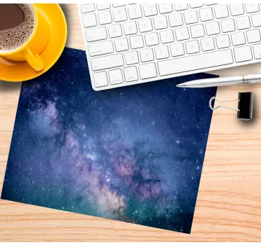 Podloga za miš karta svijeta svemirska scena s zvijezdama - TenStickers