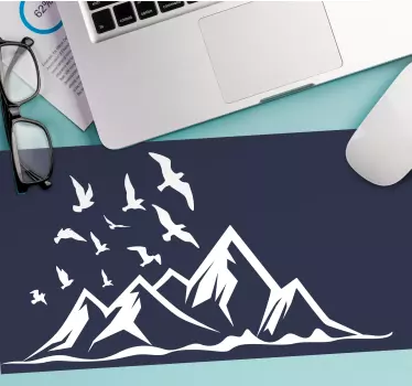 Podloga za miš karta svijeta veličanstveni planinski lanac - TenStickers