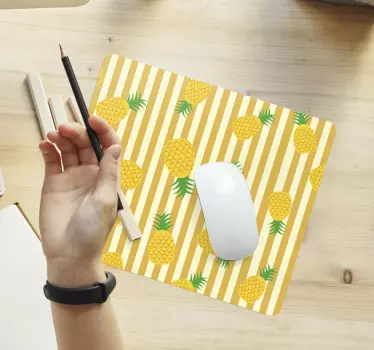 Podloga za miš obrasci ananas i pruge - TenStickers
