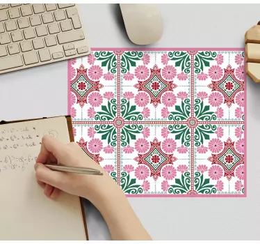 Podloga za miš obrasci cvjetni geometrijski motiv - TenStickers