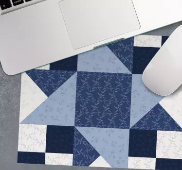 Podloga za miš obrasci cvjetni zvjezdasti patchwork - TenStickers