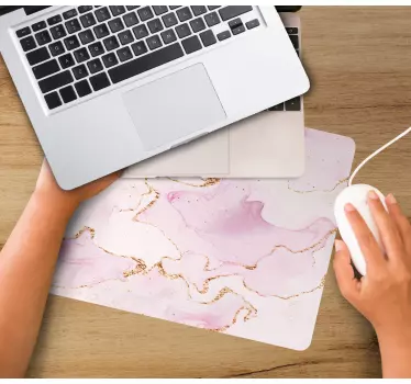 Podloga za miš obrasci elegantna ružičasta mramorna - TenStickers