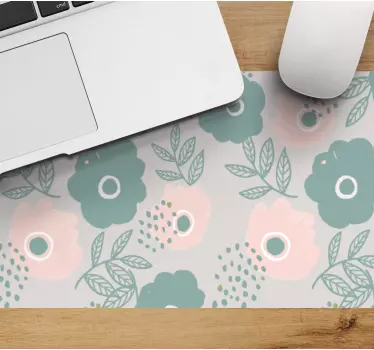 Podloga za miš obrasci floralni listovi u kompoziciji - TenStickers