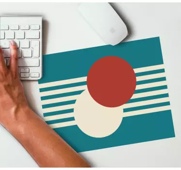 Podloga za miš obrasci geometrijska kružna kompozicija - TenStickers