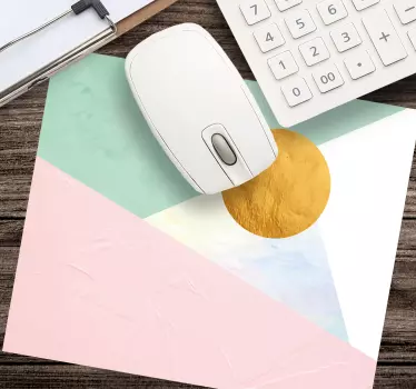 Podloga za miš obrasci geometrijski blok boja - TenStickers