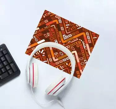 Podloga za miš obrasci geometrijski zigzag motiv - TenStickers