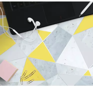 Podloga za miš obrasci geometrijski žuti naglasak - TenStickers