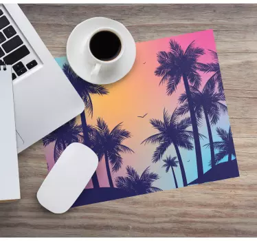 Podloga za miš obrasci gradient silueta dlanova - TenStickers
