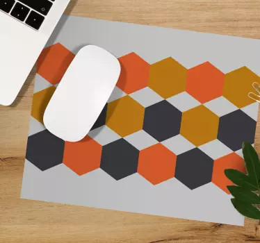 Podloga za miš obrasci heksagonalni raspored boja - TenStickers