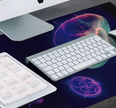 Podloga za miš obrasci ilustracija šarenih meduza - TenStickers