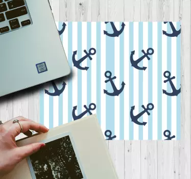 Podloga za miš obrasci koncept nautičke sidra - TenStickers