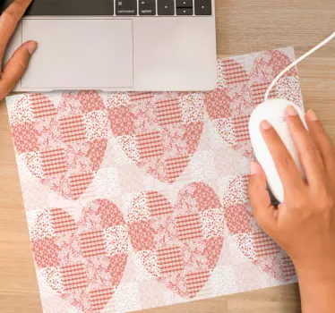 Podloga za miš obrasci motiv patchwork srca - TenStickers