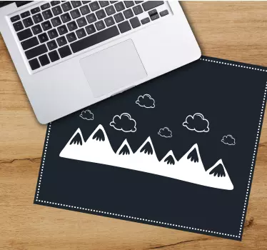 Podloga za miš obrasci planine i oblaci - TenStickers
