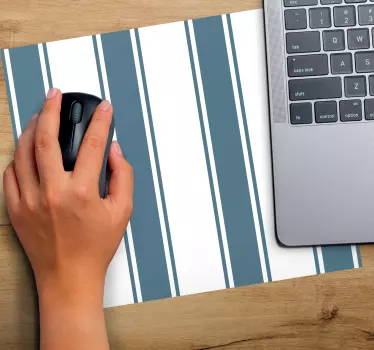 Podloga za miš obrasci prugasti plavo-bijeli motiv - TenStickers