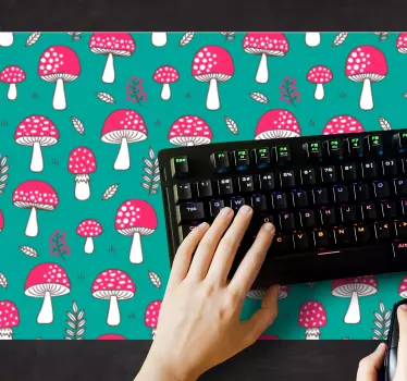 Podloga za miš obrasci s funky uzorkom gljiva - TenStickers