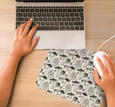 Podloga za miš obrasci s motivima gljiva - TenStickers