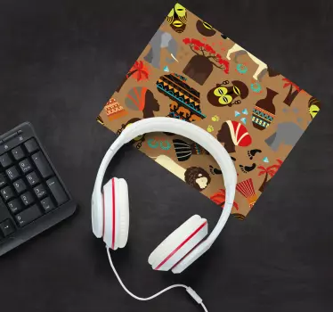 Podloga za miš obrasci s motivima kulturnih simbola - TenStickers