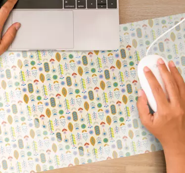 Podloga za miš obrasci s motivom lišća inspiriranog prirodom - TenStickers