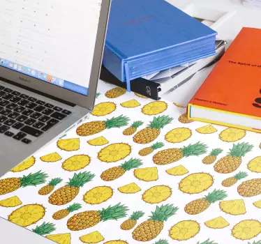 Podloga za miš obrasci s ponavljanjem ananasa - TenStickers