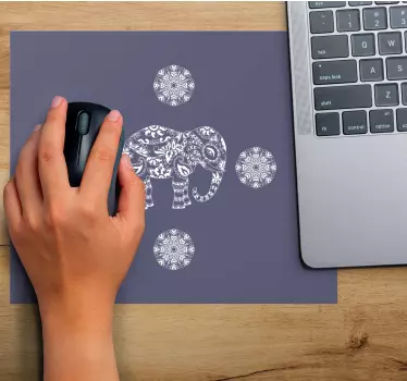 Podloga za miš obrasci s ukrasnim motivom slona - TenStickers