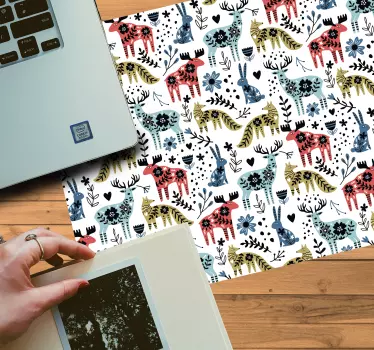 Podloga za miš obrasci s veselim životinjskim motivom - TenStickers