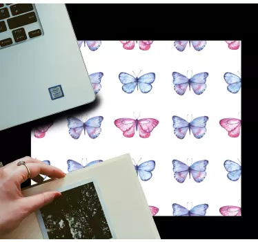 Podloga za miš obrasci s vibrantnim leptirskim grbom - TenStickers