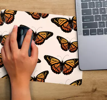 Podloga za miš obrasci s vibrantnim motivom leptira - TenStickers