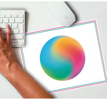 Podloga za miš obrasci šarena gradijentna sfera - TenStickers