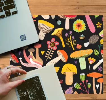 Podloga za miš obrasci Šarena kolekcija gljiva - TenStickers