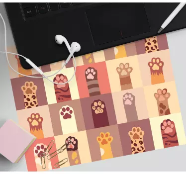 Podloga za miš obrasci šarene šape - TenStickers