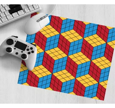 Podloga za miš obrasci šareni 3d kocke - TenStickers
