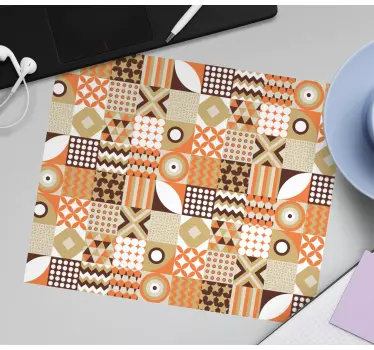 Podloga za miš obrasci šareni geometrijski kvadrati - TenStickers