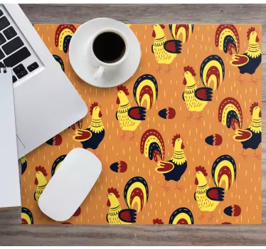 Podloga za miš obrasci šareni motiv pijetla - TenStickers
