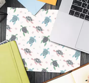 Podloga za miš obrasci šareni uzorak kornjače - TenStickers