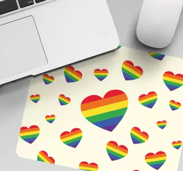 Podloga za miš obrasci Šareni uzorak srca - TenStickers