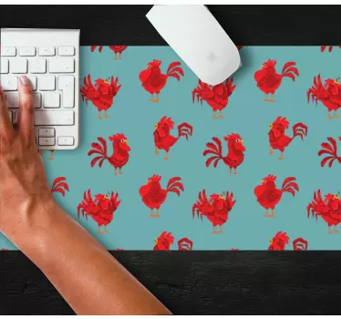 Podloga za miš obrasci šarmantni pijetlovi - TenStickers