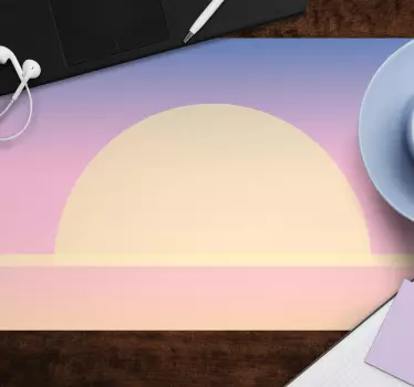 Podloga za miš obrasci serene zalazak sunca gradijent - TenStickers