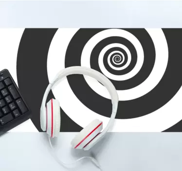 Podloga za miš obrasci spiralna optička iluzija - TenStickers