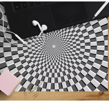 Podloga za miš obrasci spiralna šahovnica - TenStickers