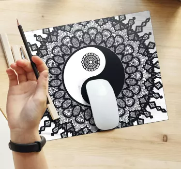 Podloga za miš obrasci umjetničko djelo jin-jang mandale - TenStickers