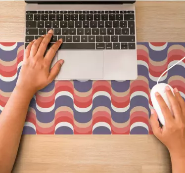 Podloga za miš obrasci valoviti šareni motiv - TenStickers